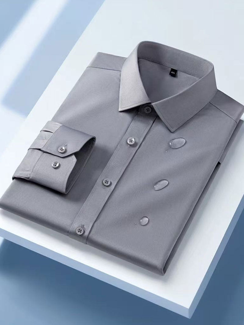 Men’s Water-Repellent Dress Shirt | Oil & Stain Resistant