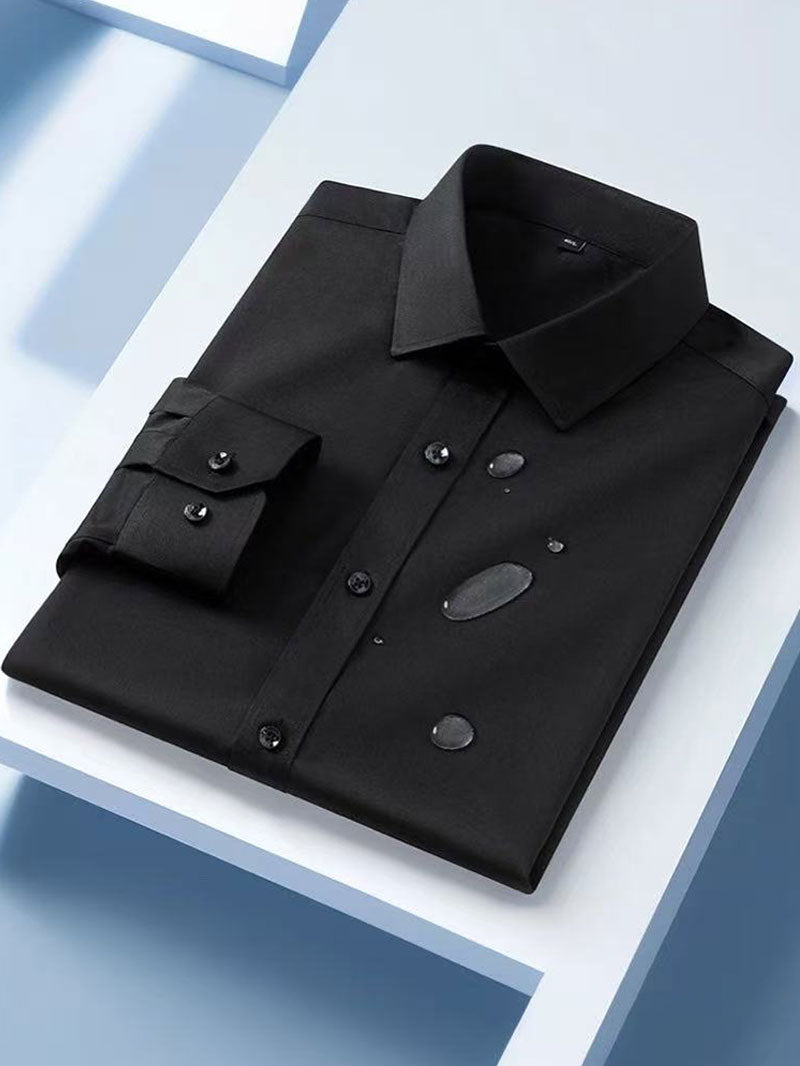 Men’s Water-Repellent Dress Shirt | Oil & Stain Resistant