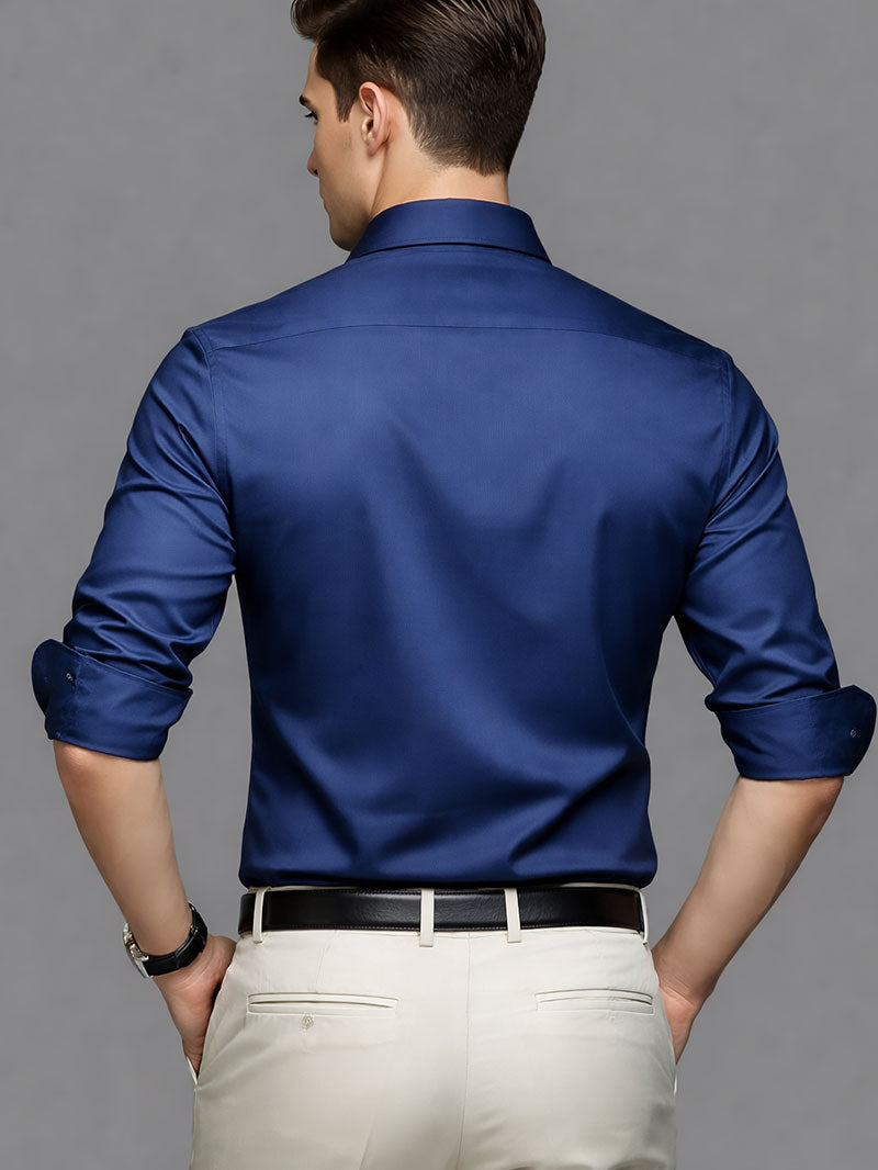 Classic Wrinkle-Free Business Shirt for Men – Comfort & Style Combined