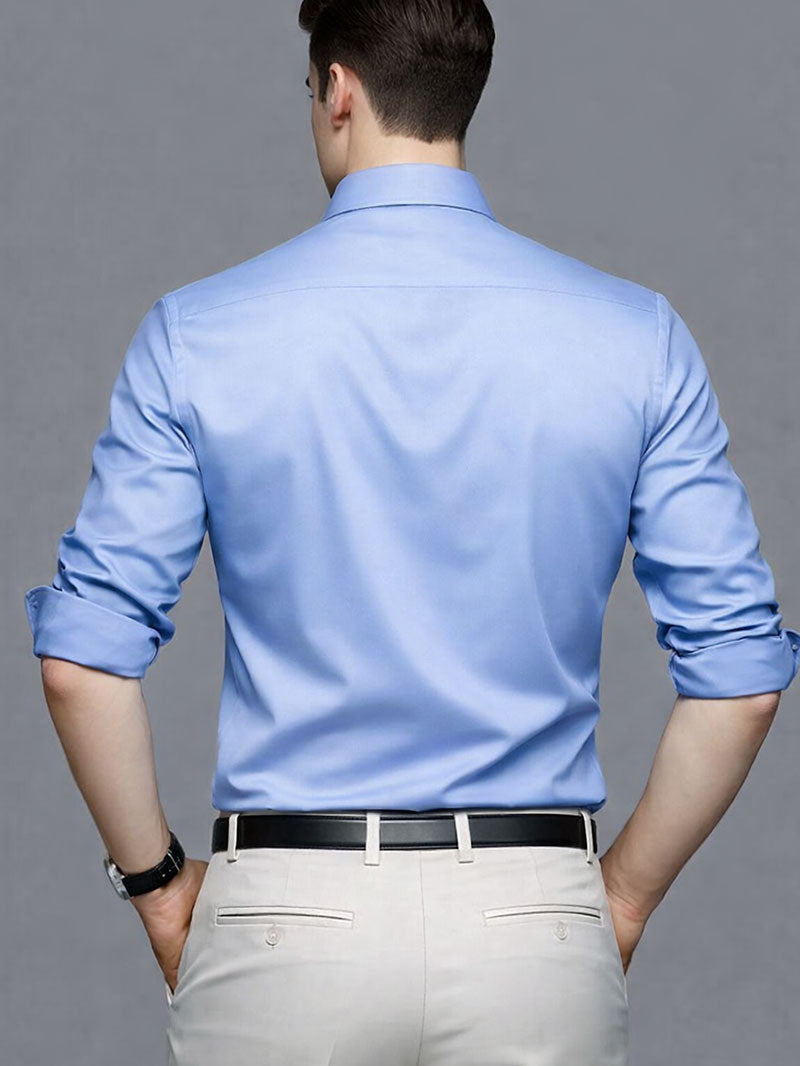 Wrinkle-Free Business Shirt for Men – Breathable, Easy-Care, Slim Fit