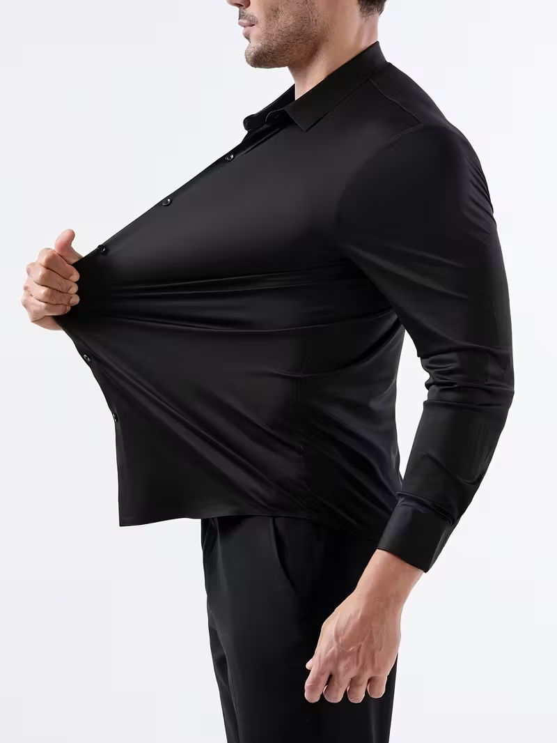 Ultra-Stretch Men’s Shirt – Slim Fit Business Casual