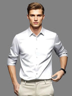 Classic Wrinkle-Free Dress Shirt – Tailored for Modern Gentlemen