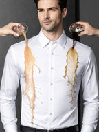 Men’s Water-Repellent Dress Shirt | Oil & Stain Resistant