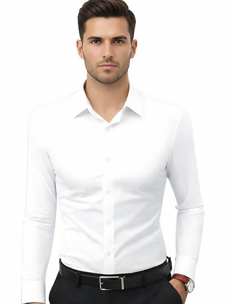 Chemise Homme Extensible – Confort Ultra Stretch, Coupe Slim Élégante
