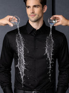 Men’s Water-Repellent Dress Shirt | Oil & Stain Resistant