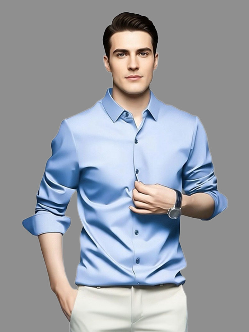 Non-Iron Stretch Shirt for Men – Comfortable, Clean, Stylish